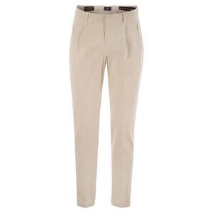 Peserico Men Cotton Trousers With Darts